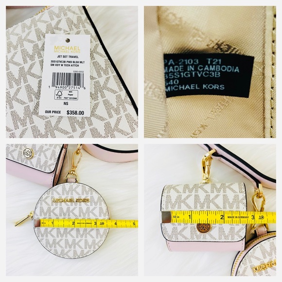 Michael Kors Jet Set Travel Crossbody w Tech Attch - Picture 12 of 15